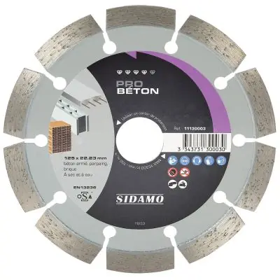 DISQUE DIAMANT PRO BETON D. 125 x 22,23 x h 10 Meilleur Choix