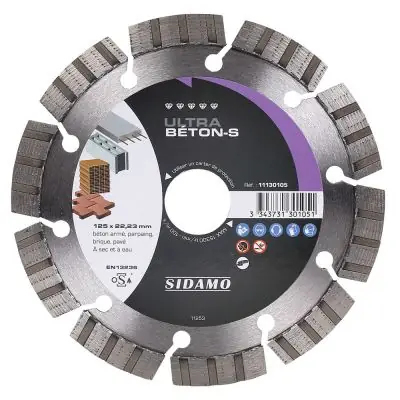 Dernière Chance DISQUE DIAMANT ULTRA BETON-S D. 125 x 22,23 x h 10