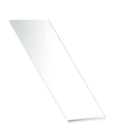 Soldes PLAT PVC BLANC 40X2 BARRE 6 METRE LINEAIRE FPEE