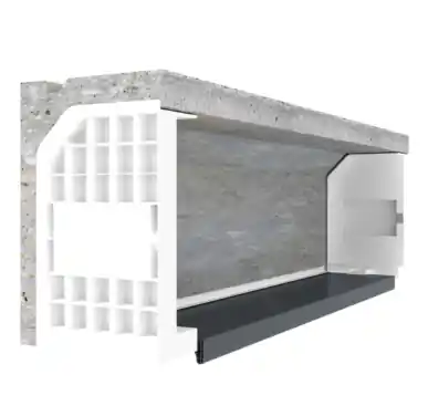 COFFRE SEUL DEMI LINTEAU BETON TABLEAU 800 SANS SOUS FACE Commander Maintenant