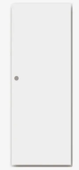 Acheter En Ligne CIB PORTE COULISSANTE AME PLEINE PLANE 2040X730 PREPEINTE EN