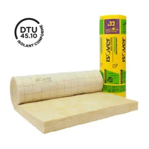LAINE DE VERRE ISOVER ISOCONFORT 32 100MM NU R3,10 ROULEAU Commander Maintenant