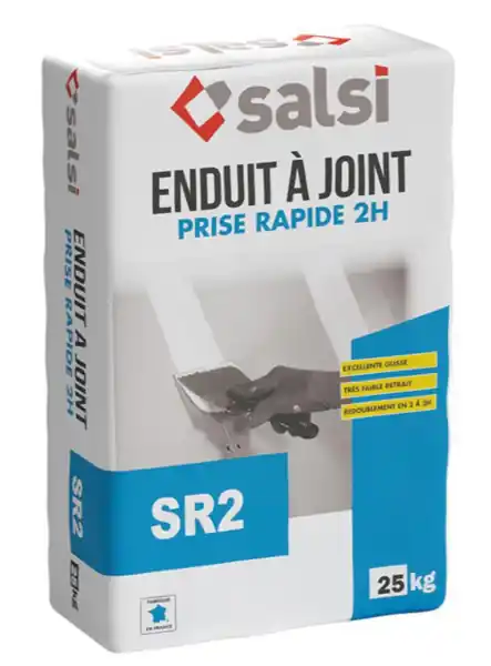 Authentique ETEX SALSI ENDUIT SR2 SAC 25KG ENDUIT PLAQUE DE PLATRE STD 2