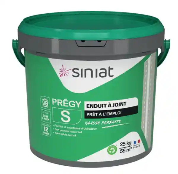 Prix Choc ETEX SINIAT ENDUIT PREGY S PE SEAU 25KG STANDARD PRET EMPLOI