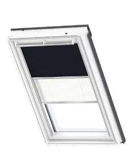VELUX DFD UK08 1100S STORE DUO OCCULTANT/TAMISANT PLISSE BLE Vente Directe
