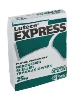 Acheter En Ligne PLATRE LUTECE EXPRESS SAC 25KG PLATRE MANUEL