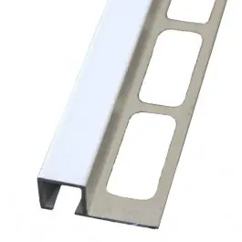 Meilleure Vente Profilé de Finition Carré Carrelage Aluminium Laqué Blanc 12 mm x 2,5 m