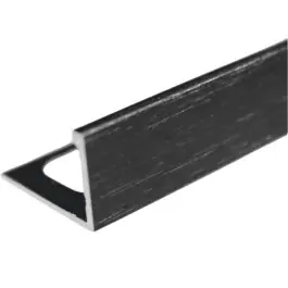 Nouvelle Collection Equerre en Aluminium Noir Brossé 12,5 mm x 2,5 m