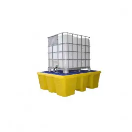 Bac de Rétention 1000l pour 1 IBC Jaune Caillebotis Plastique Engels Nouveauté