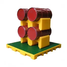 Affaire À Saisir Support pour 2 fûts de 60l Jaune Engels LB SFG2 60