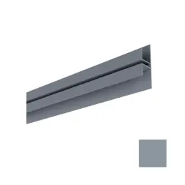 Super Prix Raccord vertical pour Bardage MEP Isocel 75 x 21,4 mm Gris Foncé, 4 m