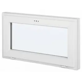 Retour Gratuit Fenêtre PVC Abattant 45 x 40 cm Blanc, Verre Granité