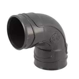 Coude PVC à Coller F-F NF 87°30 Nicoll Hometech® Anthracite, ⌀100mm Offre Du Jour