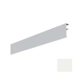 Certifié Couvercle intérieur Alu Bardage MEP Isocel 50 x 15 mm Blanc, 3 m