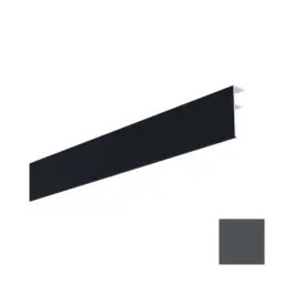 Quantité Limitée Couvercle intérieur PVC Bardage MEP Isocel Premium 50x15mm Anthra, 3 m