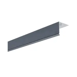 Haute Qualité Couvercle d‘angle PVC Bardage MEP Isocel Premium 50x50mm Alu Brossé 3m