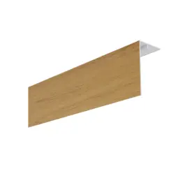 Couvercle d‘angle PVC Bardage MEP Isocel Premium 90x50 Chêne Clair 3m Livraison Express