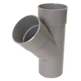 Culotte PVC à Coller Mâle-Femelle 45° NF Nicoll BZ14 Gris, ⌀160mm Offre Exclusive