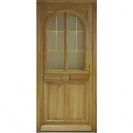 Porte d‘entrée vitrée en Chêne Julia, 215x90cm, poussant gauche Commander Vite