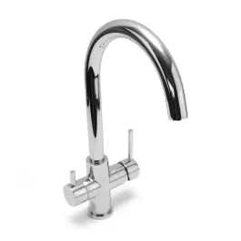 Robinet Mitigeur 3 Voies Col de Cygne Gliano BR301, Chrome Meilleur Prix