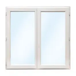 Fenêtre PVC Oscillo-Battant 2 Vantaux 125 x 100 cm Blanc Haute Qualité
