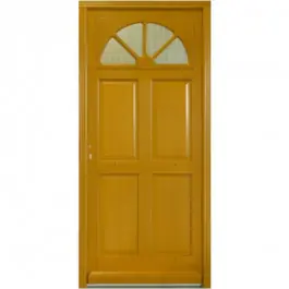Porte d‘entrée vitrée Bois exotique Léa, 215x90cm, poussant droit Jusqu'à Épuisement Des Stocks