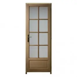 Bloc porte Chêne Esterel 8 Carreaux 204x83 cm poussant Gauche Offre Exclusive