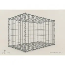 Gabion rectangle 200x50x50 - fil 4,5 mm - maille 5x10 et 10x10 cm Prix Cassé