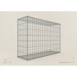 Livraison Express Gabion Rectangulaire 100x70x30 - fil 4 mm - maille 5x5 cm