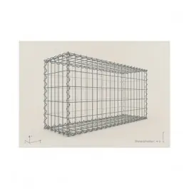 Jusqu'à Épuisement Des Stocks Gabion Rectangulaire 100x50x40 - fil 4 mm - maille 5x10 cm
