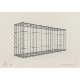 Livraison Express Gabion Rectangulaire 100x40x50 - fil 4 mm - maille 5x10 cm