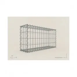 Pas Cher Gabion Rectangulaire 80x40x30 - fil 4 mm - maille 5x5 cm