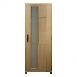 Dernière Chance Bloc porte Chêne Fontainebleau Oculus 204x73 cm poussant Gauche