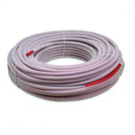 Tube PER Pré-gainé Rouge 12 mm, Couronne de 100 m Prix Promo