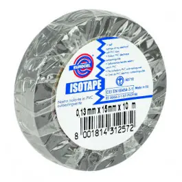 Ruban Adhésif PVC Isolant élec Gris 15 mm x 10 m Eurocel ISOTAPE Must-Have
