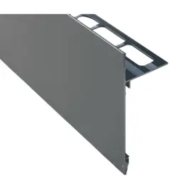 Commande En Gros Profilé de Rive Alu pour Terrasse H 82mm x 2,5 m, Gris Sablé