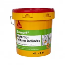 SIKAGARD protection toiture inclinée Blanc seau de 4l Usine Directe