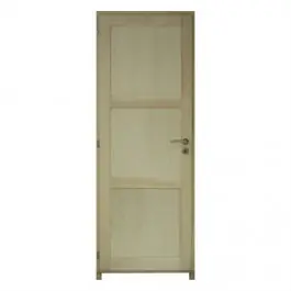 Soldes Bloc porte Bois exotique Tokyo 3 Panneaux 204x83 cm poussant Droit