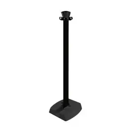 Livraison Express Poteau Pliant PVC H95cm + Base Lestée Viso PPC500LON, Noir