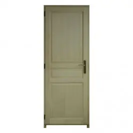 Bloc porte Bois exotique Morea 3 Panneaux 204x73 cm poussant Droit Nouveauté