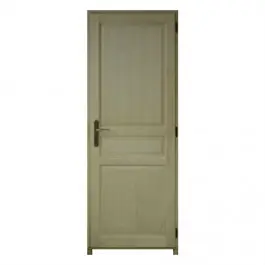 Commander Vite Bloc porte Bois exotique Morea 3 Panneaux 204x73 cm poussant Gauche