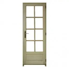 Bloc porte Bois exotique 8Crx 204x73cm poussant Gauche huisserie 92cm Soldes