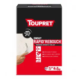 Paiement Sécurisé Enduit Rebouchage Poudre Toupret Rapid‘ Rebouch Tout support Pack 1 kg