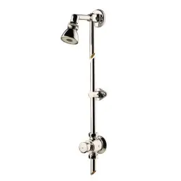 Commander Vite Robinet Temporisé 35s + Pomme Douche Orientable Presto Apparent 38772