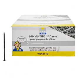 Vis Tête Trompette 9 x 110 mm PAI, boîte de 500 Jusqu'à Épuisement Des Stocks