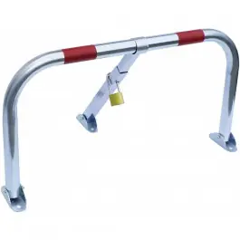 Barrière Parking Tube Acier avec Cadenas 755x370x405 mm Viso STOPCAR Bon Marché