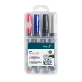 Livraison Express Marqueur permanent Pica Classic 520, Lot de 4 couleurs