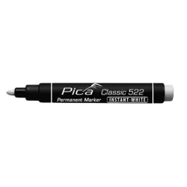 Marqueur Permanent Pica Classic Instant-White 522 Blanc, Lot de 10 Livraison Express