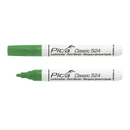 Nouveauté Marqueur Permanent Pica Classic 524/36 Peinture laquée Vert, x10