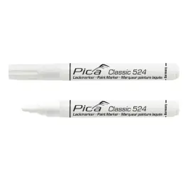 Marqueur Permanent Pica Classic 524/52 Peinture laquée Blanc, x10 Top Vente